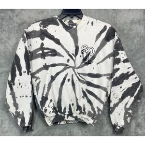 Soul Women's Tie Dye Sweatshirt Size Small Black and‎ White Crewneck